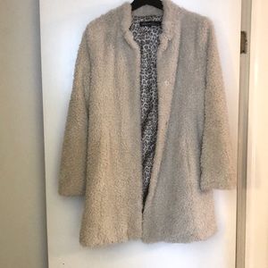 Kenneth Cole furry trench jacket